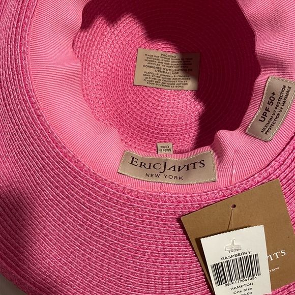 New Eric Javits Hampton Raspberry Color One Size - Picture 2 of 4